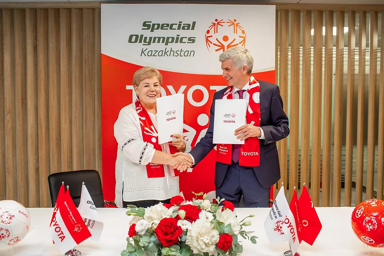 5 июня 2023 года прошло торжественное подписание Меморандума между Toyota Kazakhstan и Казахстанской Специальной Олимпиадой